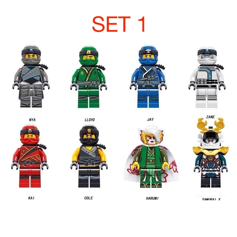 Figúrky Ninjago (8ks) typ lego - nové, nehrane - 2
