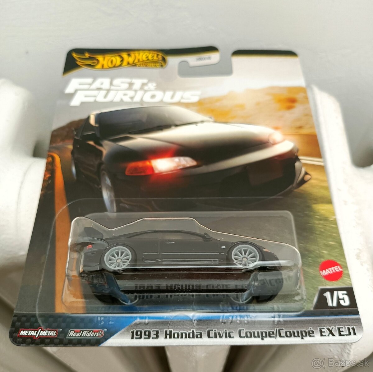 Hot Wheels 1993 Honda Civic Coupe EX EJ1 Fast and Furious - 2