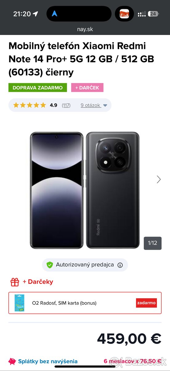Nový, nerozbalený Redmi Note 14 Pro+ 5G 512GB, RAM 12GB - 2
