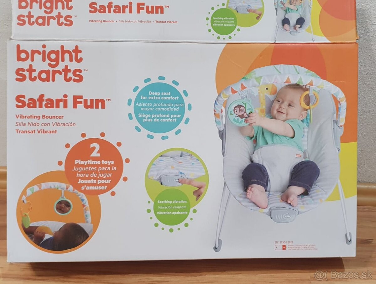 Vibračné kresielko + detská deka zadarmo - 2