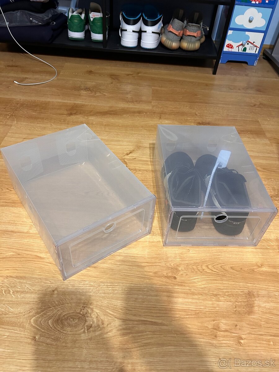 Priesvitné krabičky na topánky tenisky - 2