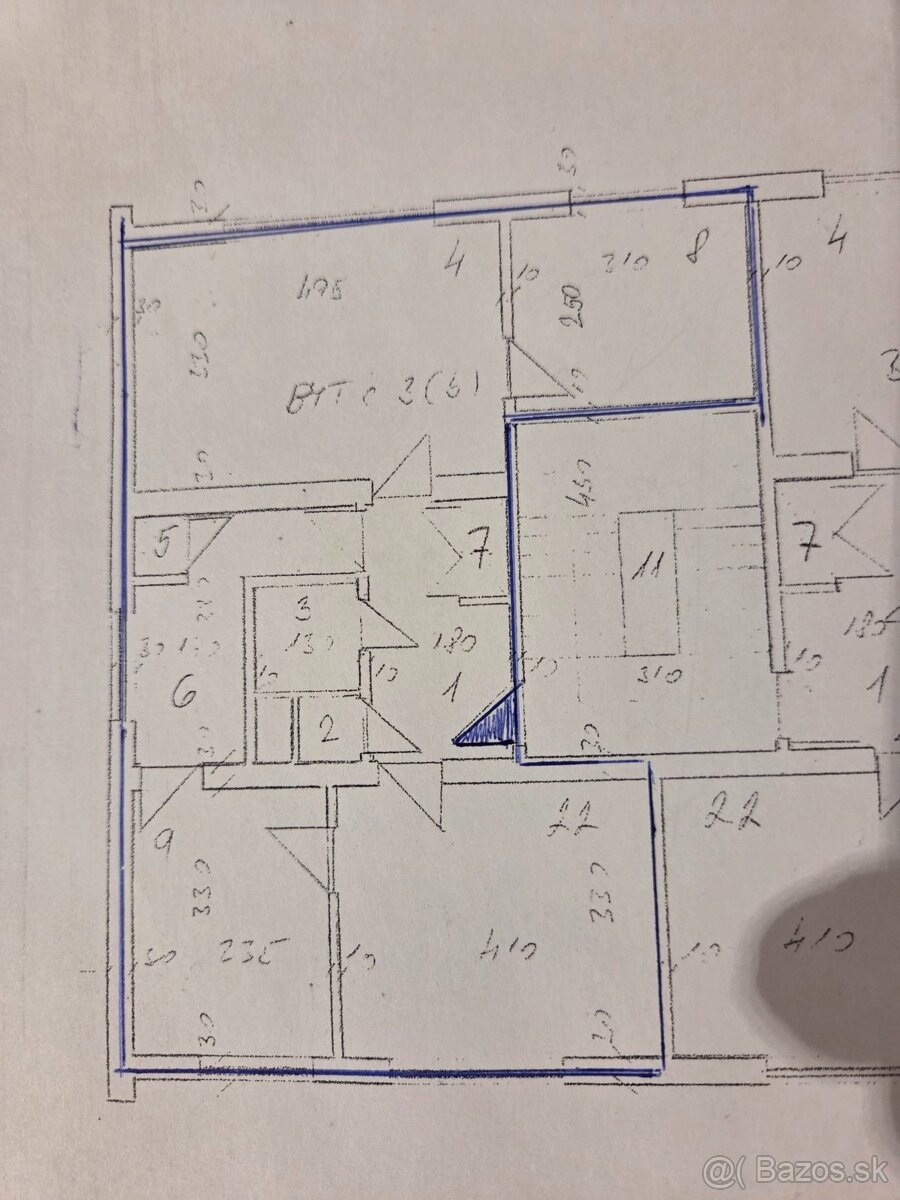 Predám 4-izbový byt,Podvysoká 300 - 2