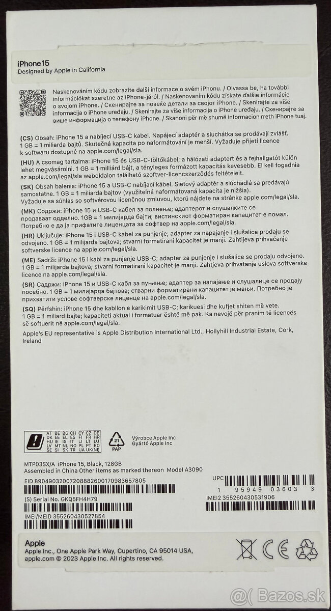 Apple iPhone 15 128GB ako nový - 2