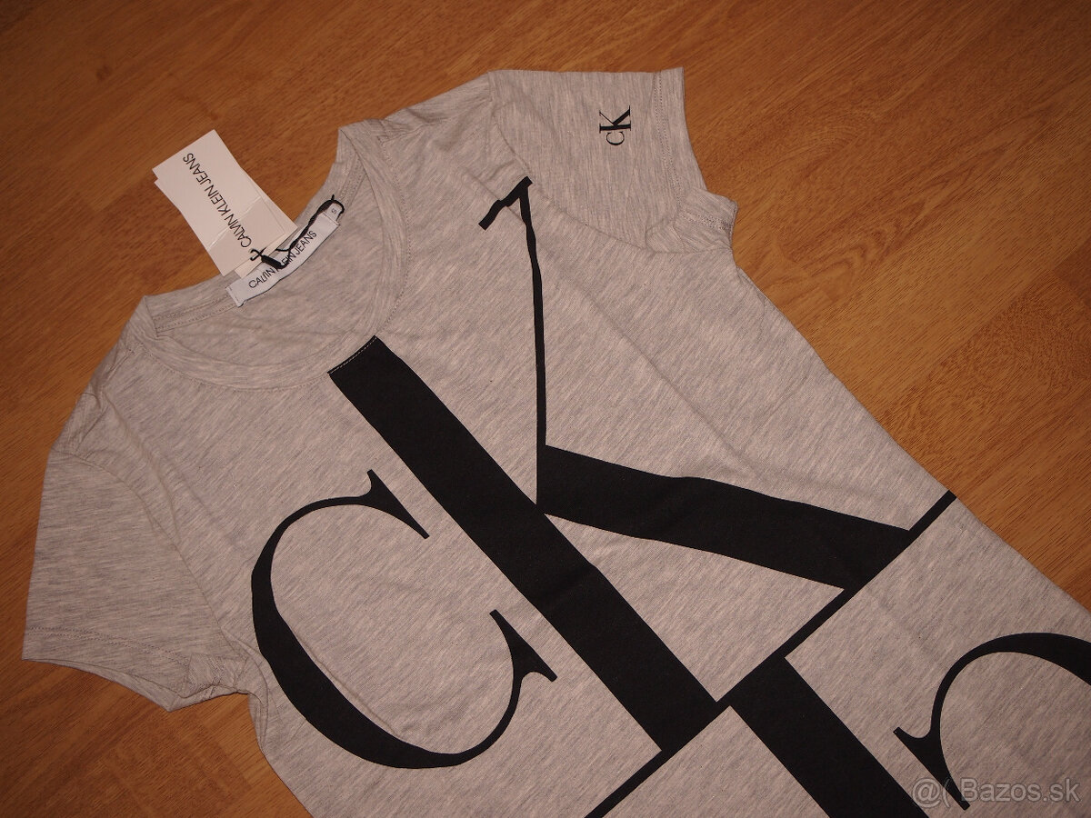 Calvin Klein dámske sivé tričko - 2