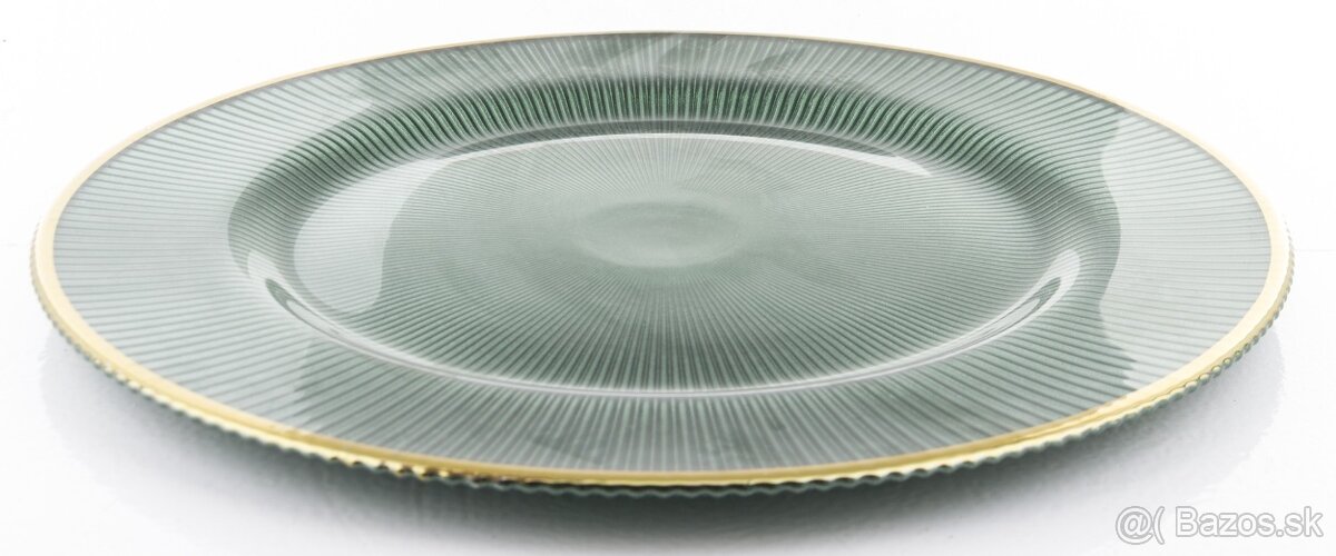 Sklenené klubové taniere – rôzne veľkosti a vzory - 2