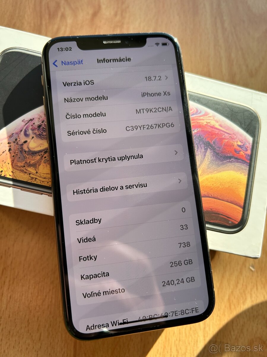 Predám Iphone XS 256 GB - gold - 2