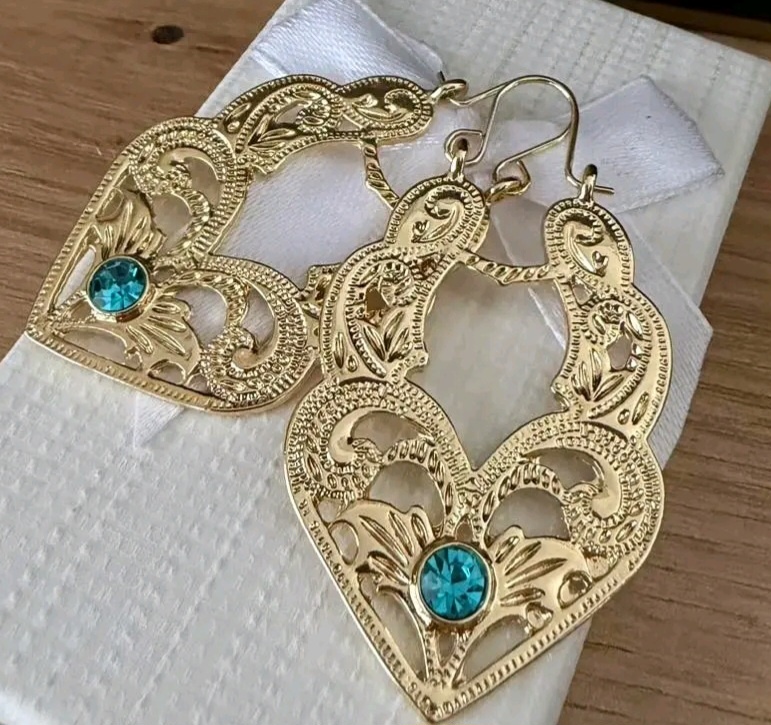 Dámske náušnice pozlátené - 2