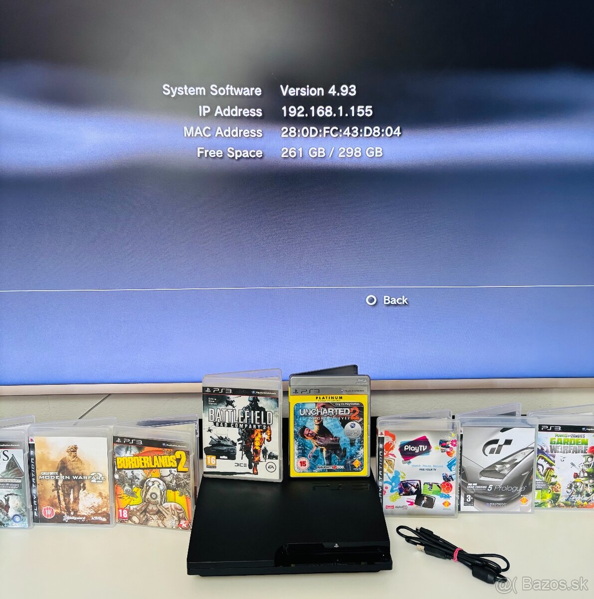 PS3 Slim 320GB / Playstation 3 + 10 hier - 2
