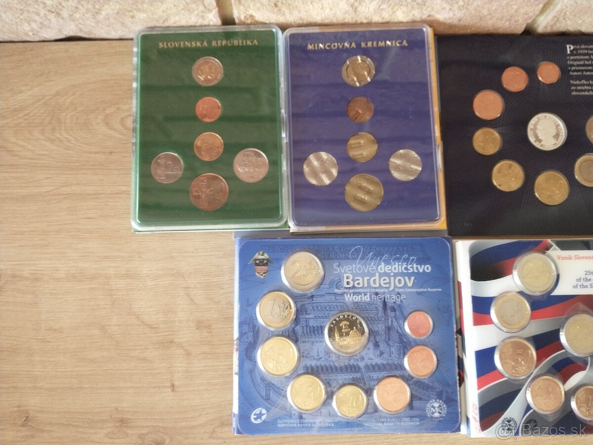 SK, CZ sady mincí bk, proof - 2
