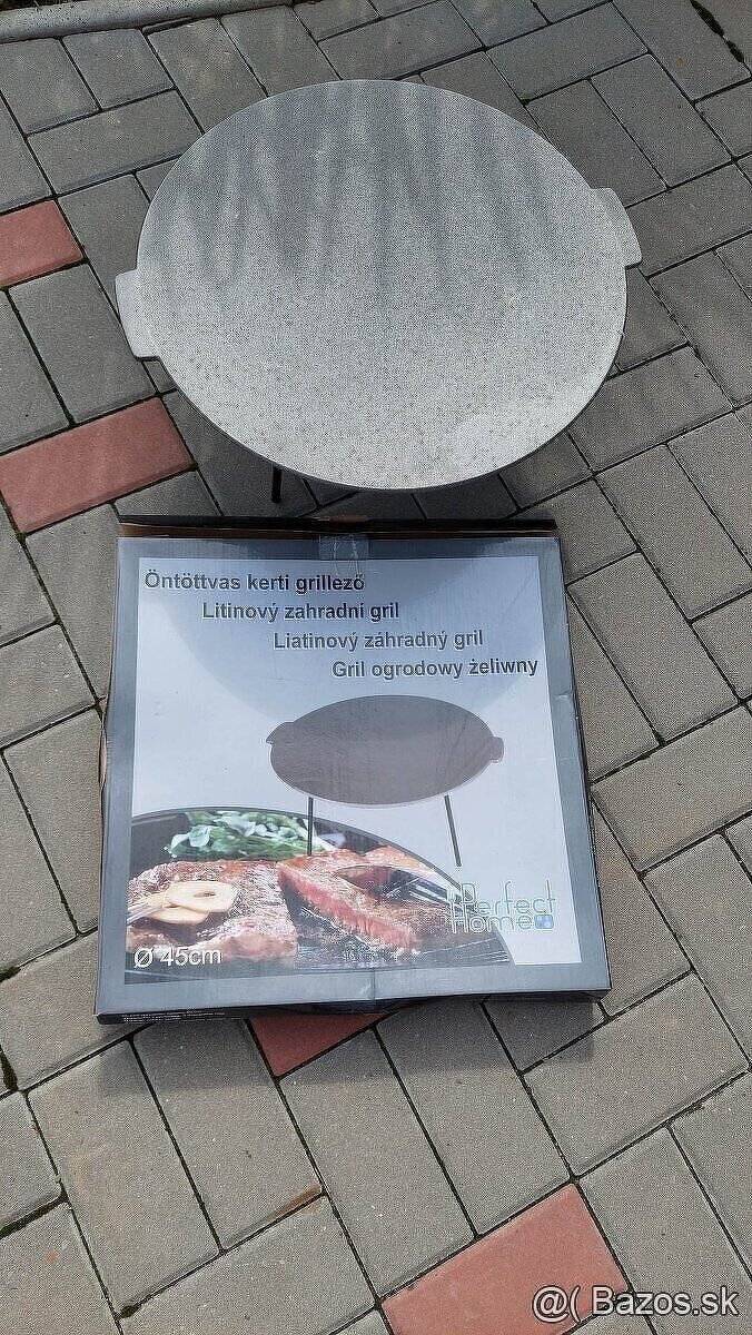 Liatinový plát na grilovanie a pečenie 45cm - 2