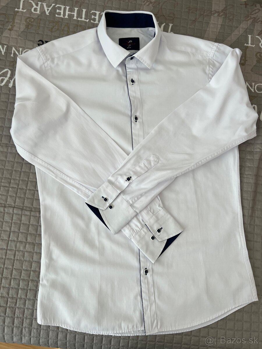 Košeľa biela č. M, 39-40 - 2