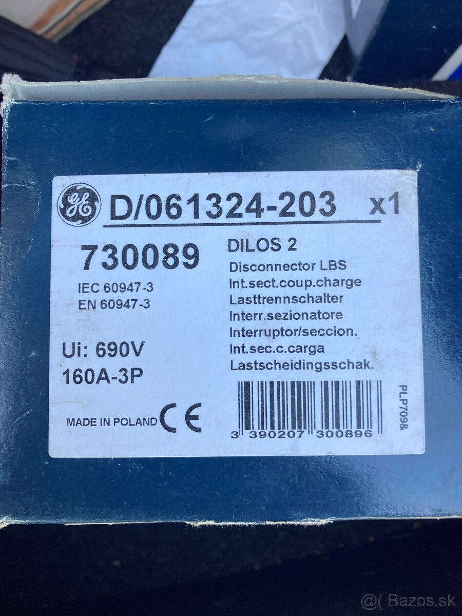 Predám ISTIČ GE DILOS 2 160A - 2