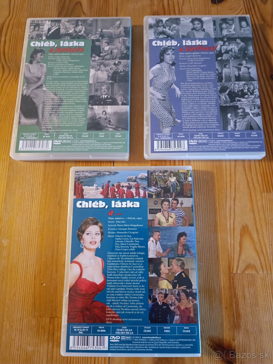 DVD - trilógia - Chléb, láska a ... - 2