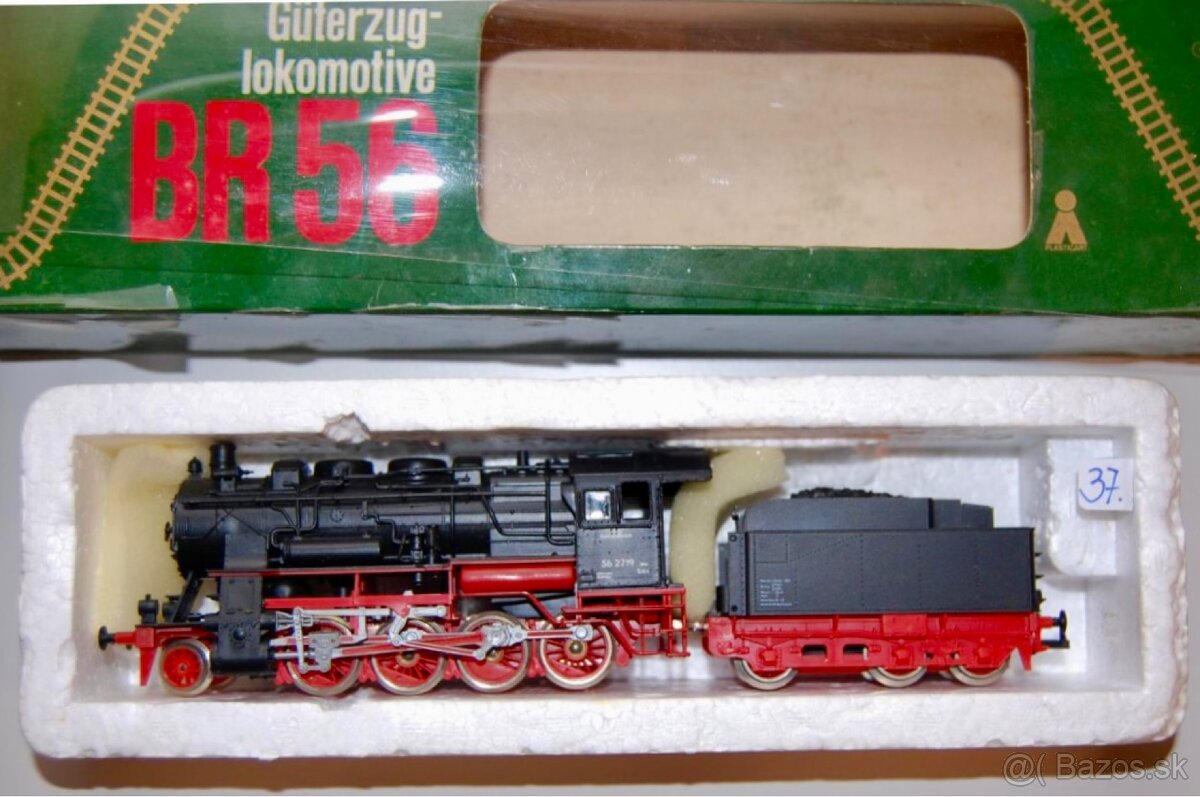 Model lokomotívy BR 56 + vagón cupé - 2