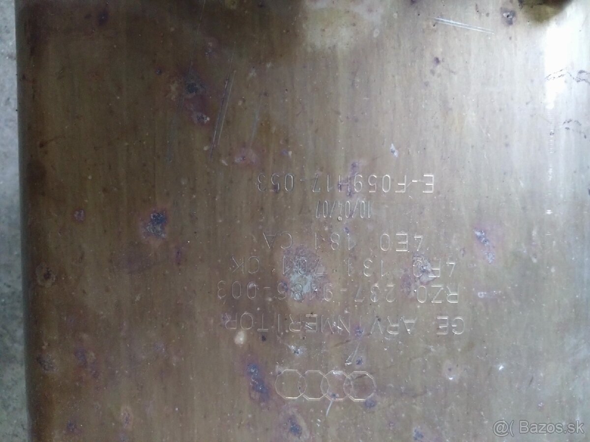 Katalizator a DPF filter audi - 2