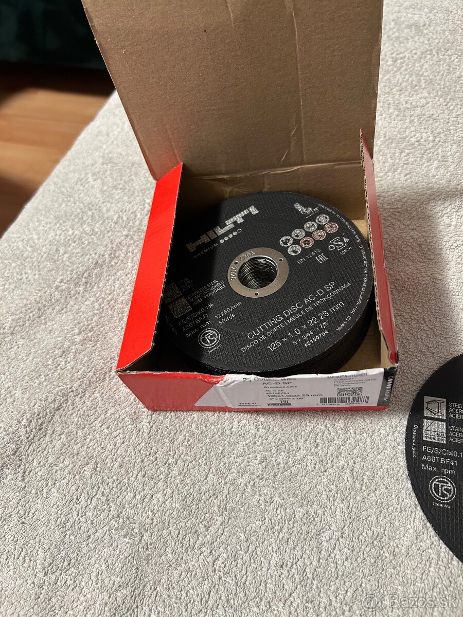 Rezné kotúče Hilti 125x1.0 - 2