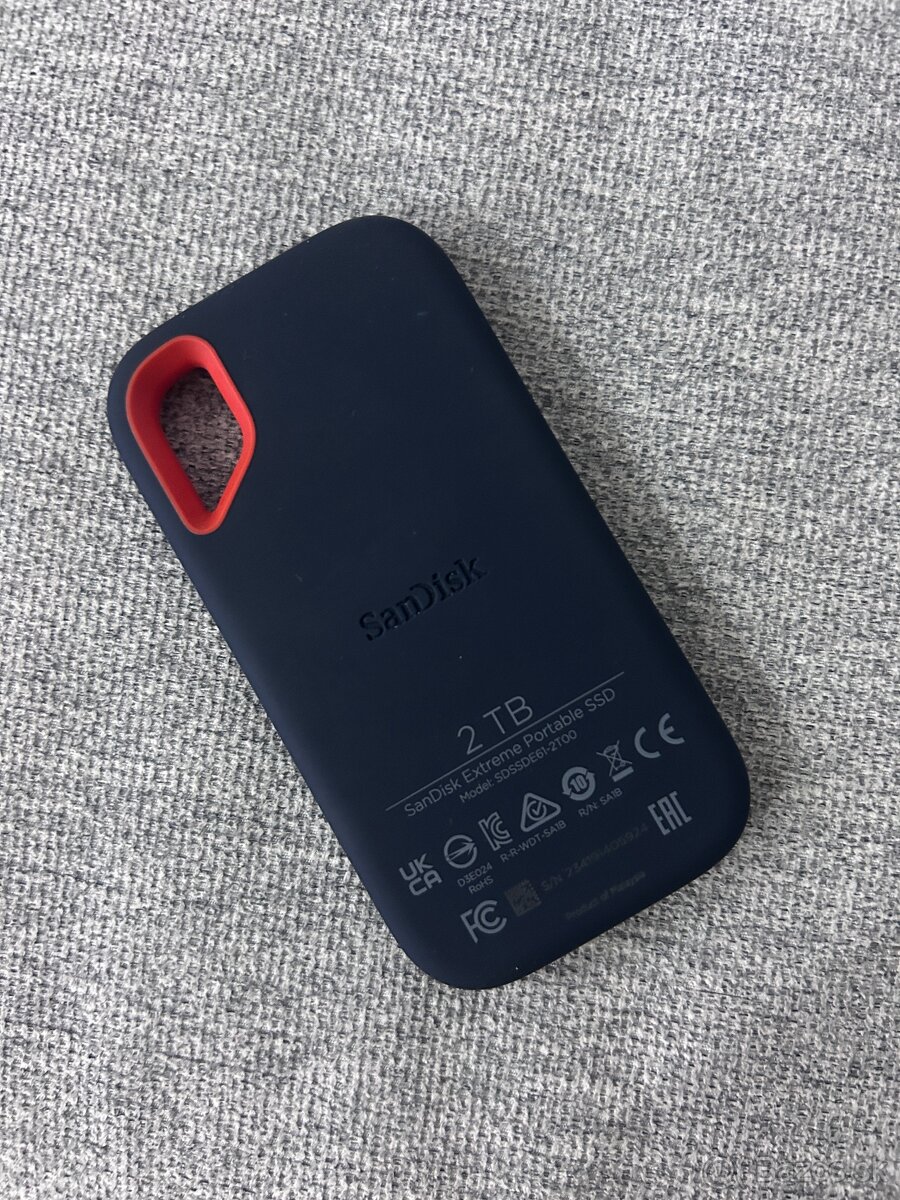 Predám externý SSD disk SanDisk Extreme Portable 2 TB - 2