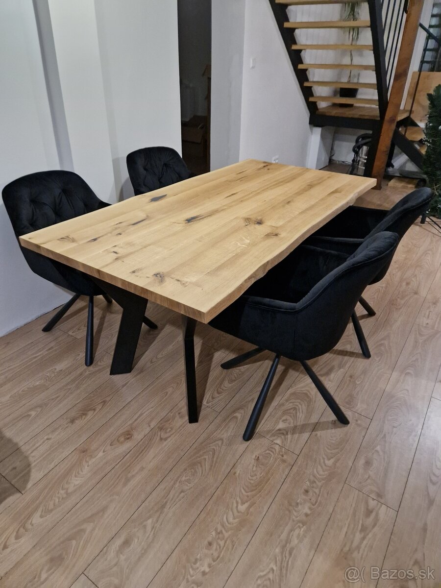 Dubový jedálenský stôl rustik - 2