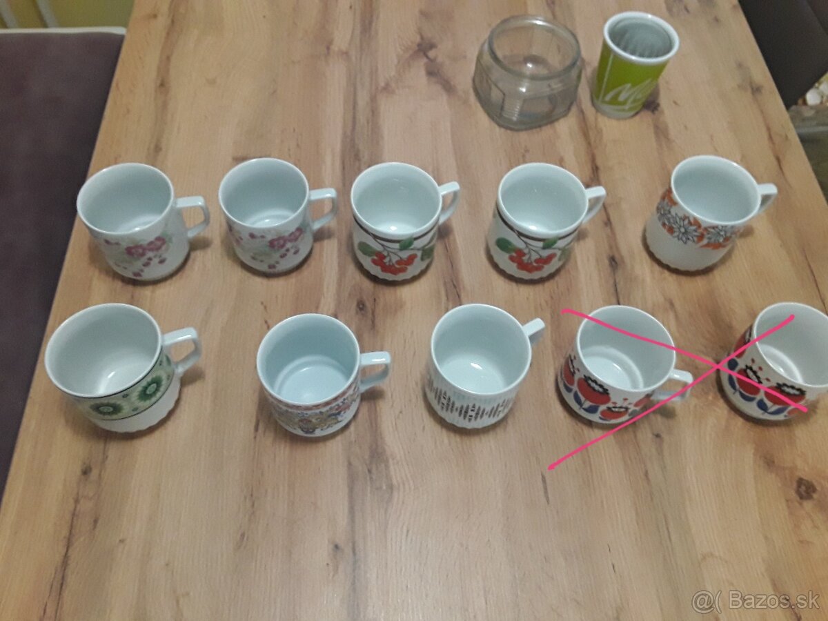 Retro hrnceky,taniere,mixer,slahač, - 2