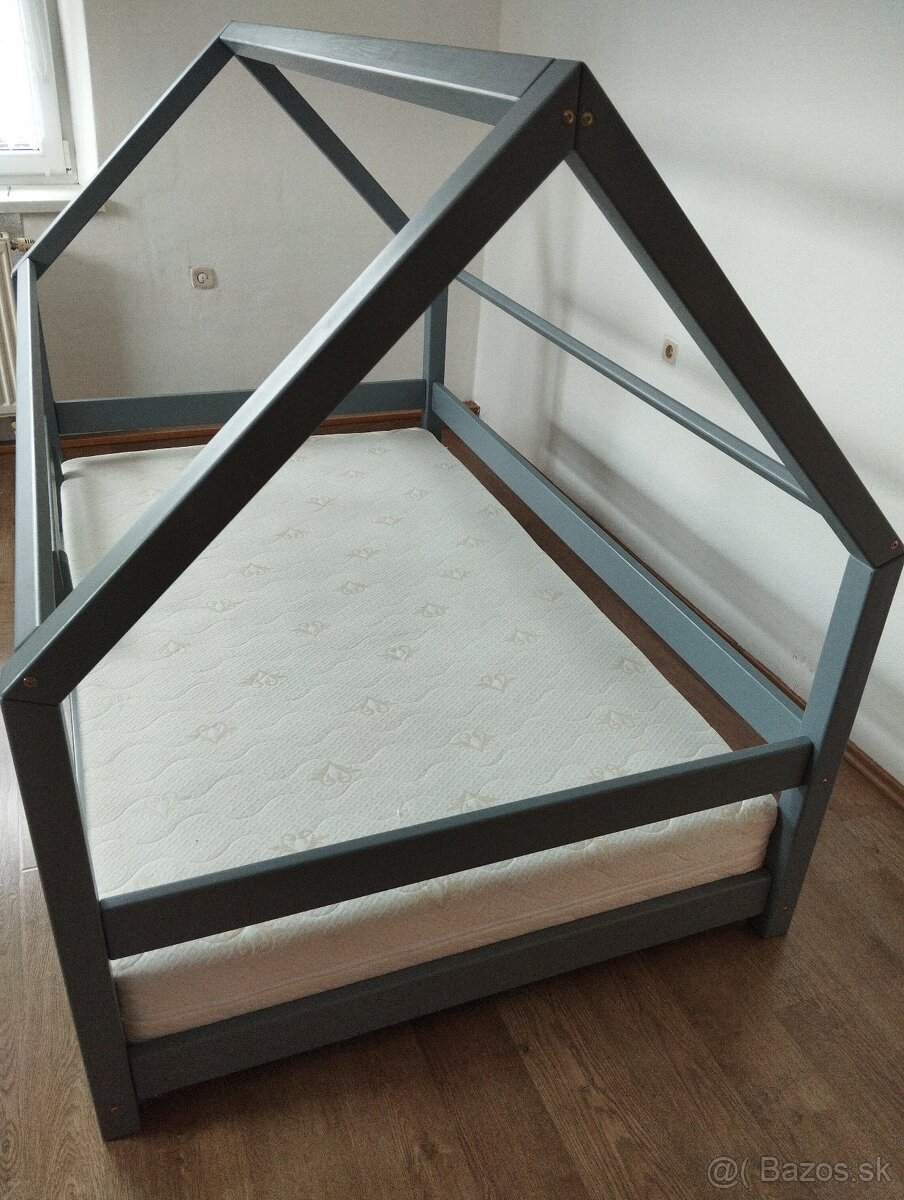 Detská posteľ domček 120x200 cm - 2