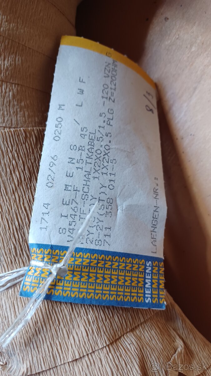 dátový kábel SIEMENS S-2Y(ST)Yv 1 x 2 x 0.50 mm² - 2