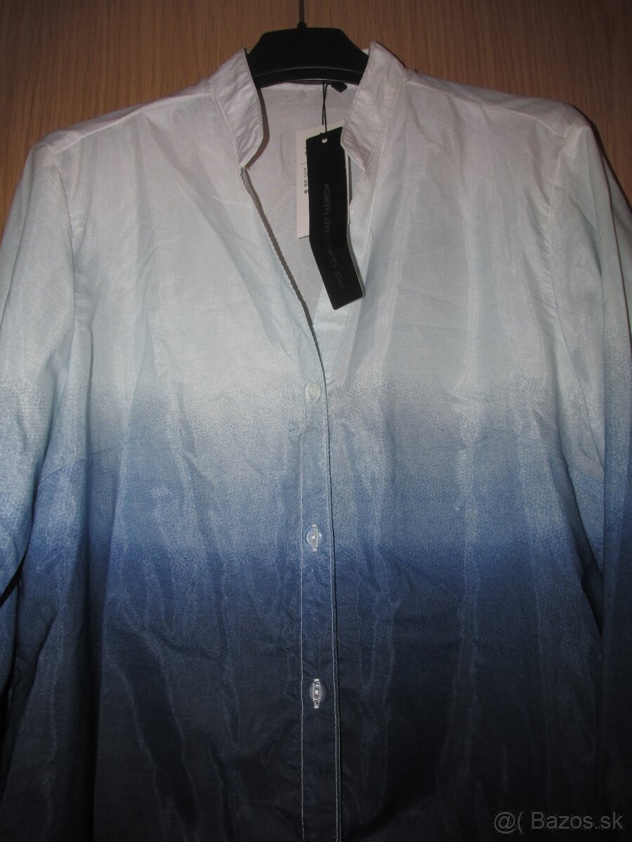 Modro biela blúzka s visačkou v. 42 - 2