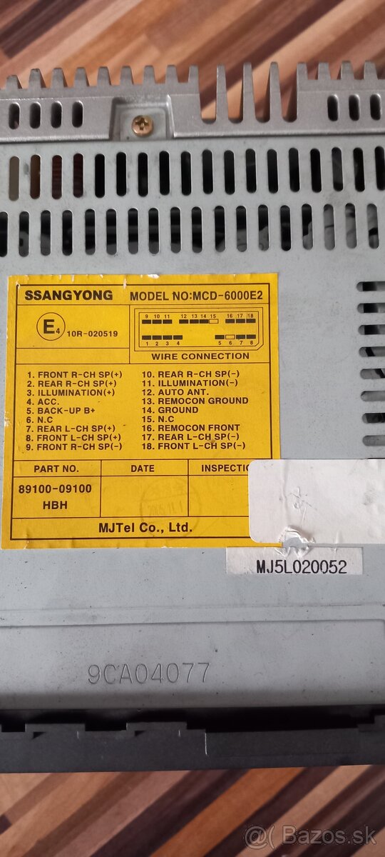 Auto rádio SSANGYONG Kyron - 2