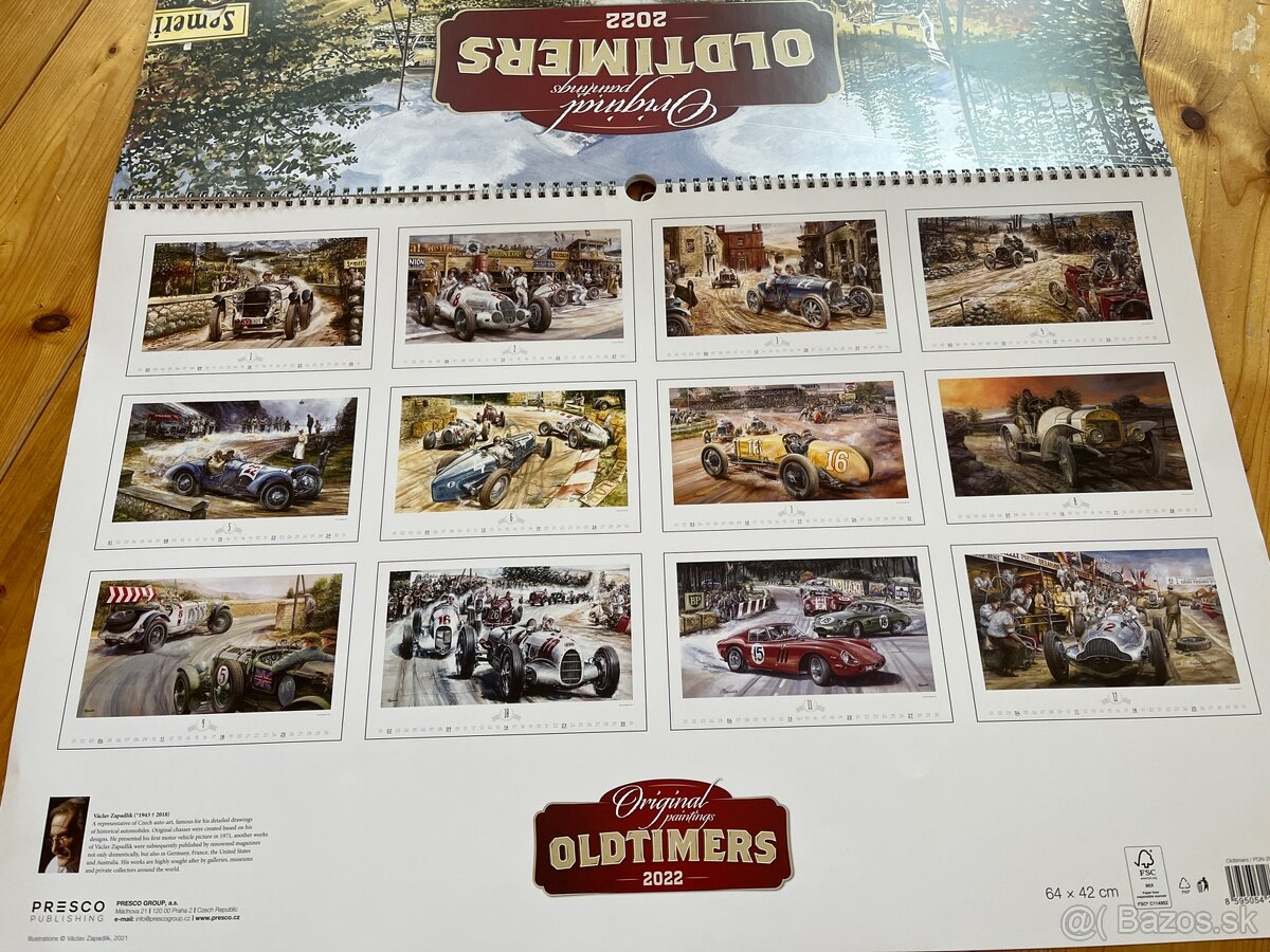 Kalendar Oldtimers 2022 - 2