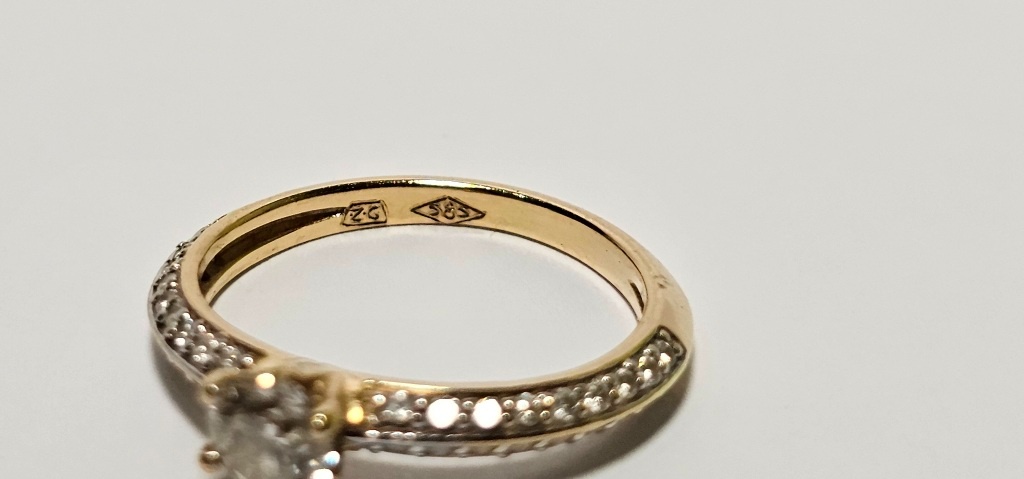 14k zlatý prsteň 0,63ct ❤️❤️❤️ - 2