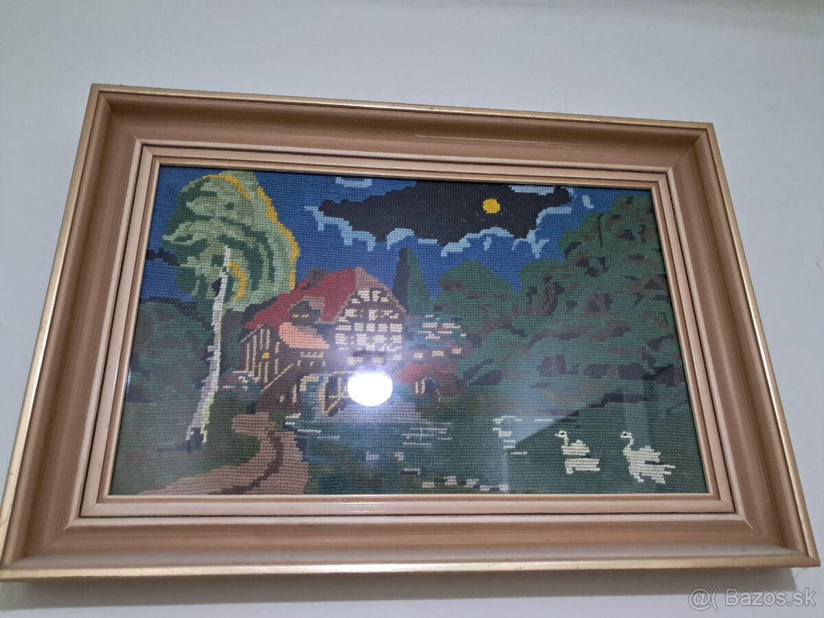 Predam ručne vyšívané obrazy s rôznou tématikou - 2