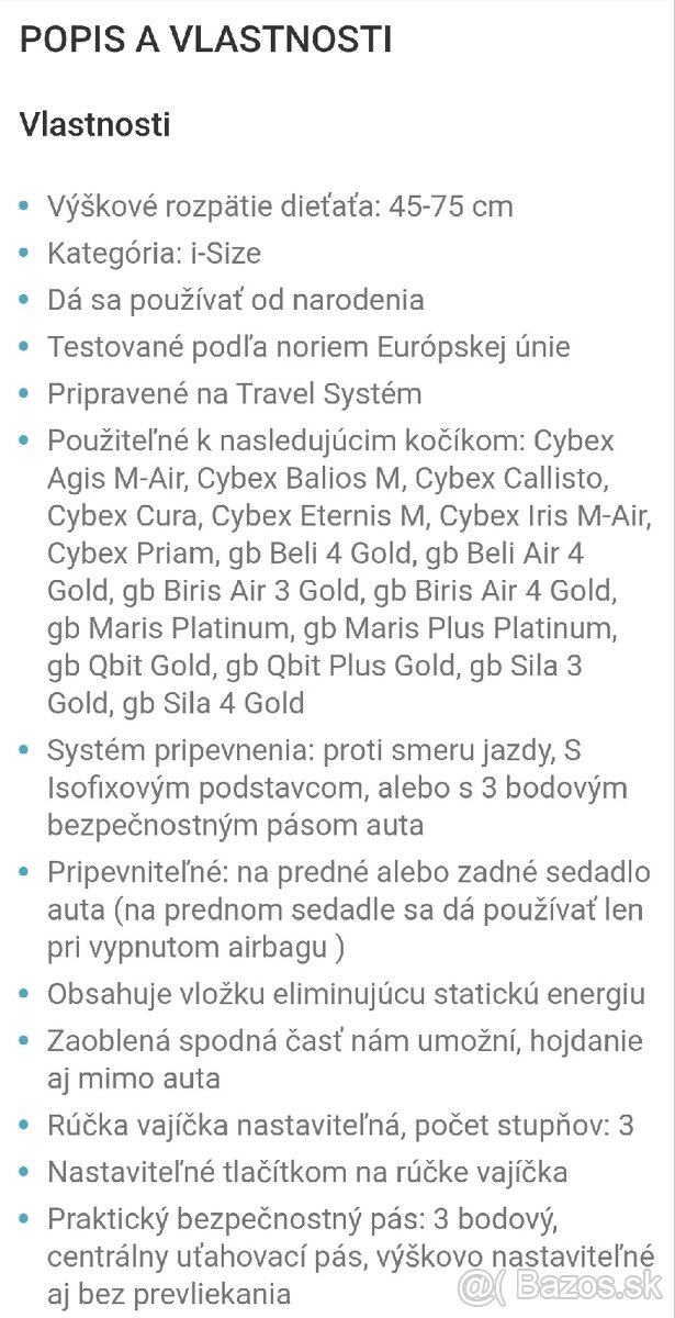 Vajíčko Cybex Aton Q isofix - 2