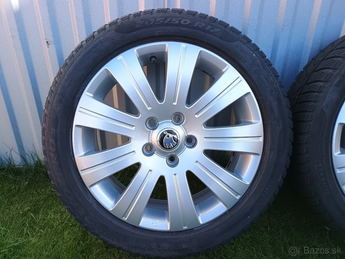 Zimná sada kolies originál Škoda Superb 2, 5x112 R17 - 2