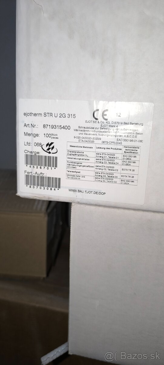 Kotva fasádna Ejotherm STR U 2G 315 mm - 130 ks - 2