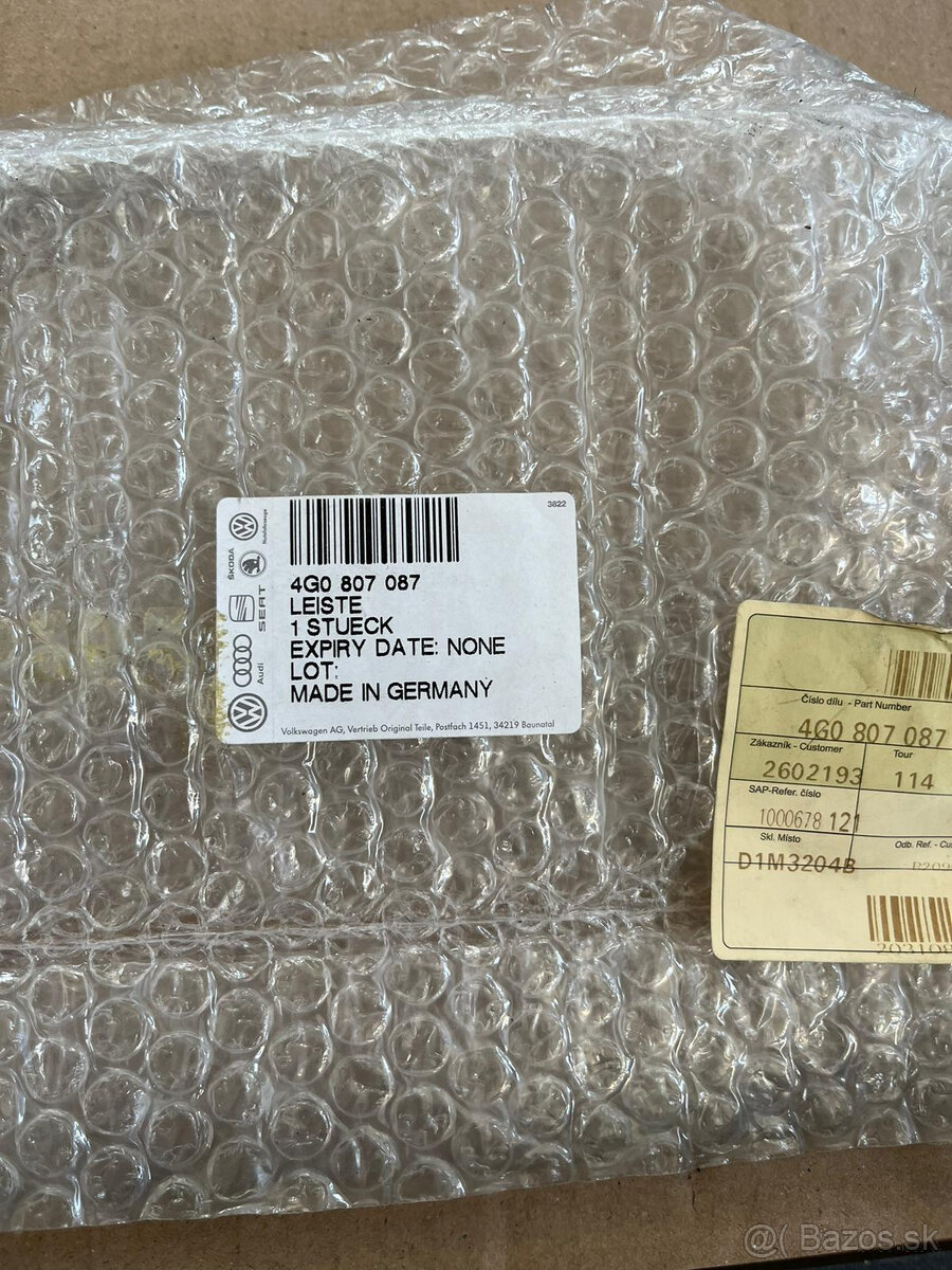 LISTA AUDI 4G _C7 , 4G0 807 087 - 2