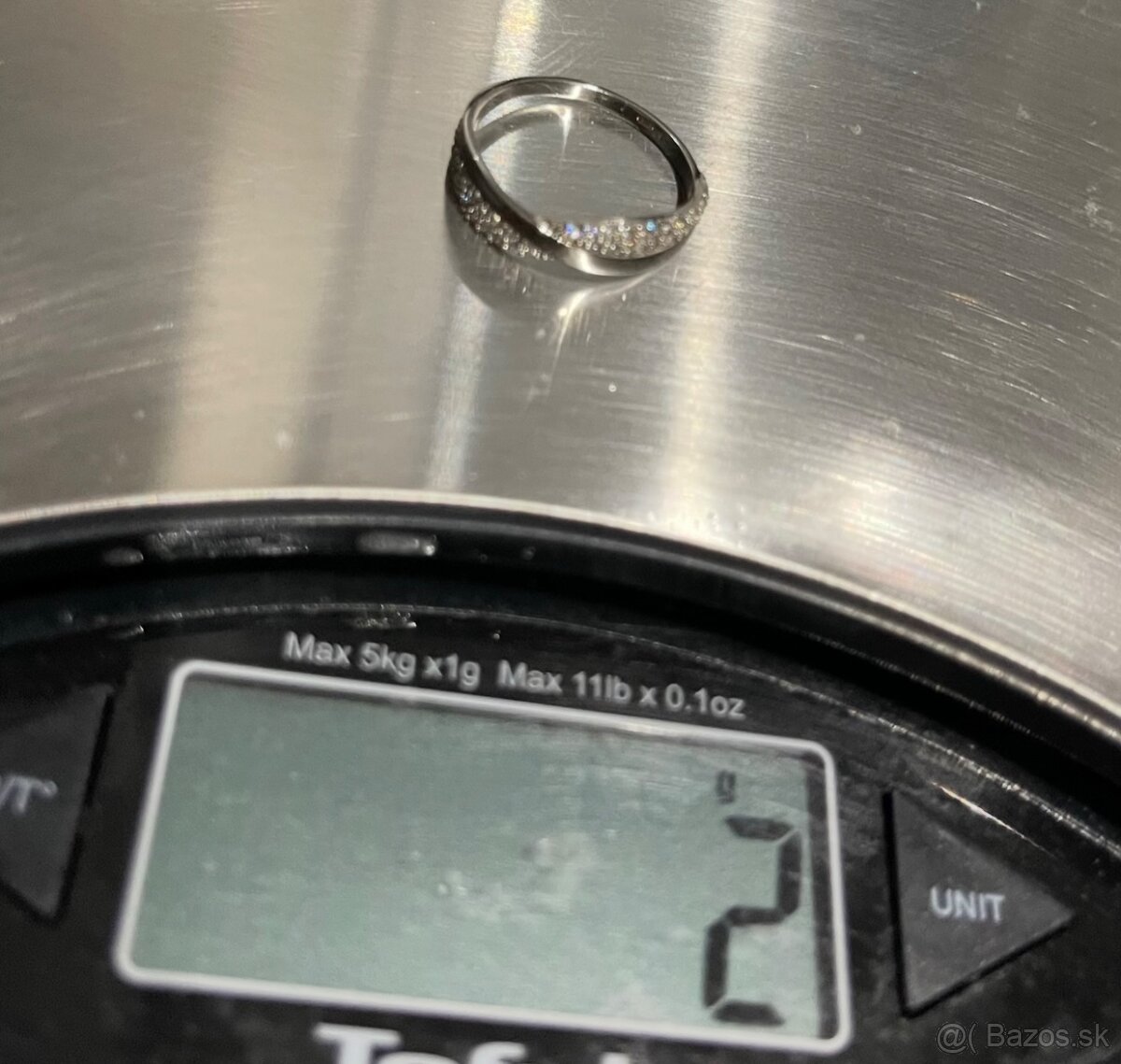 Prsteň z bieleho zlata - 2