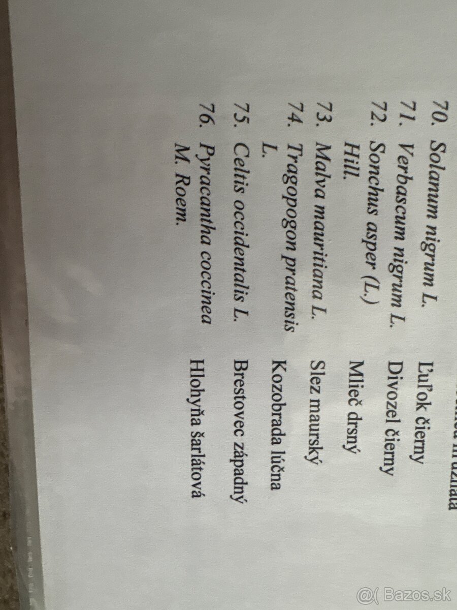 Herbár rastlín - 2