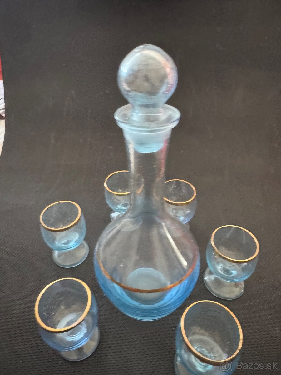 Retro karafa + 6 poharov - 17€ - 2