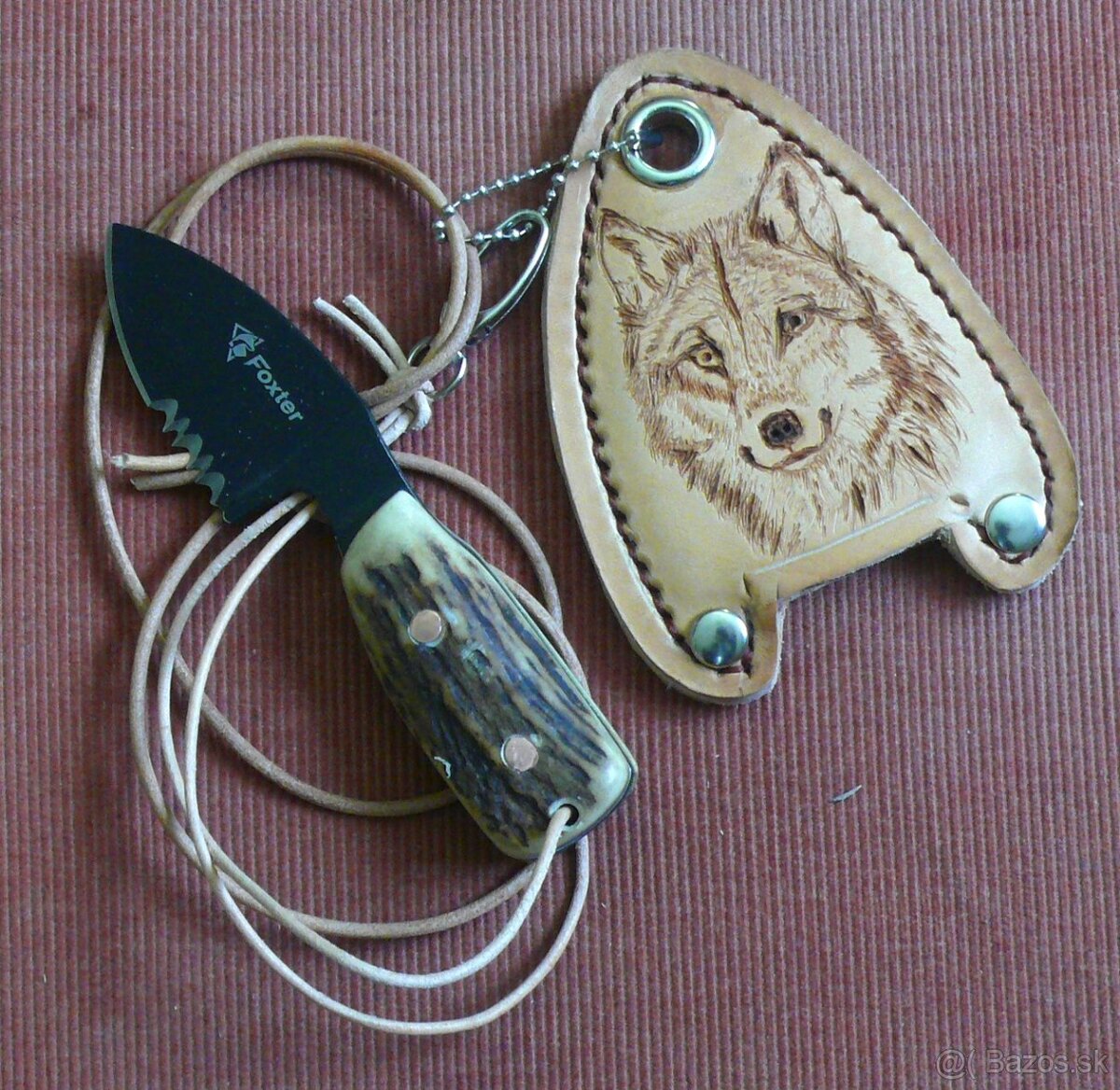 Mini lovecký nôž na krk - 2