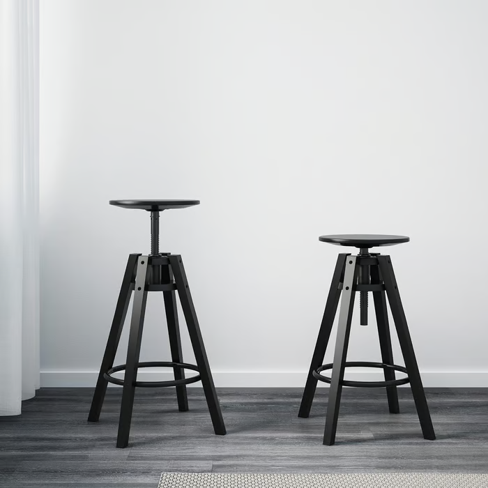 NOVÁ barová stolička DALFRED (IKEA) čierna - 2