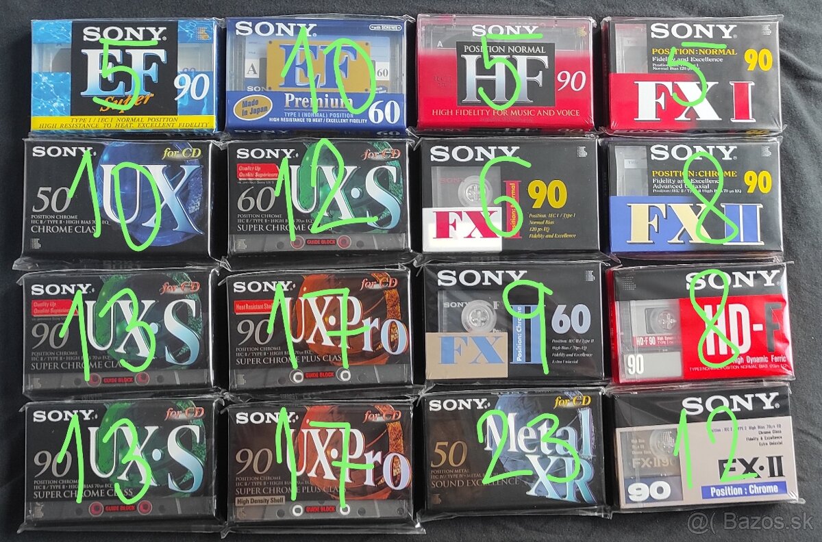 Audiokazety SONY - 2