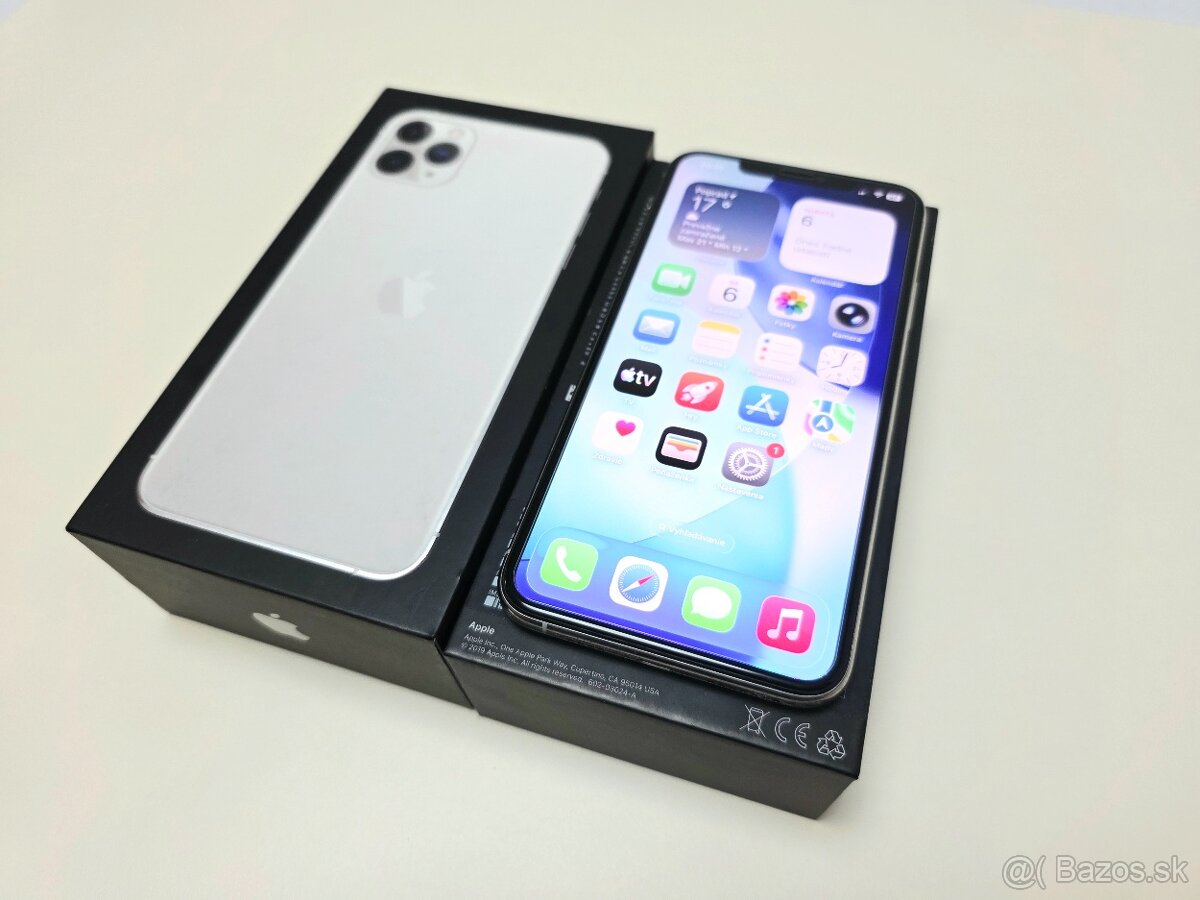 Apple Iphone 11 PRO MAX SILVER v topstave ,BATERKA 100% - 2