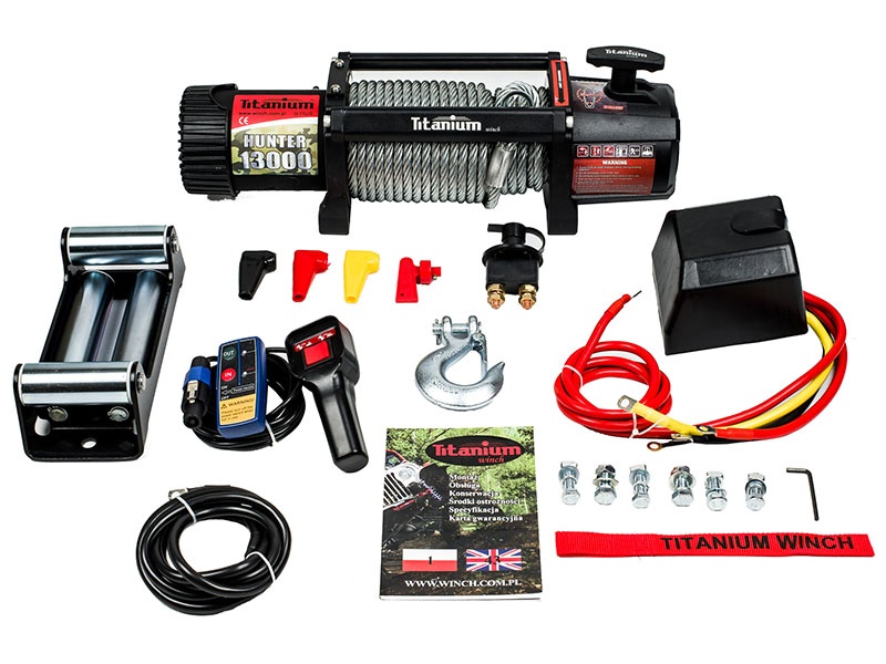 navijak 13000lb elektrický 12V na offroad