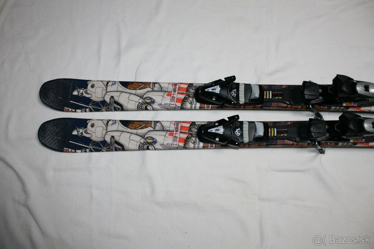 lyže 131 cm , hadia koža , freestyle - 2