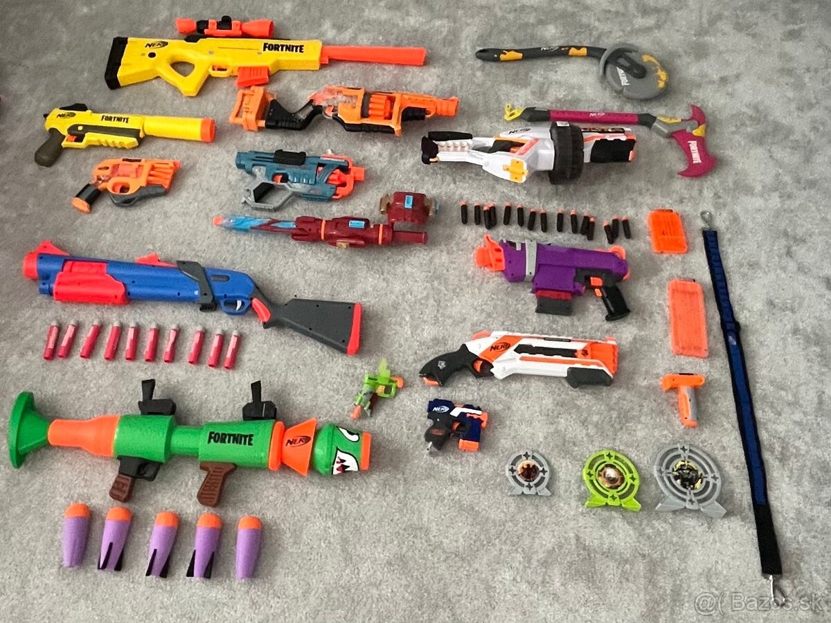 PREDAM zbierku NERF - všetky funkčné - 2