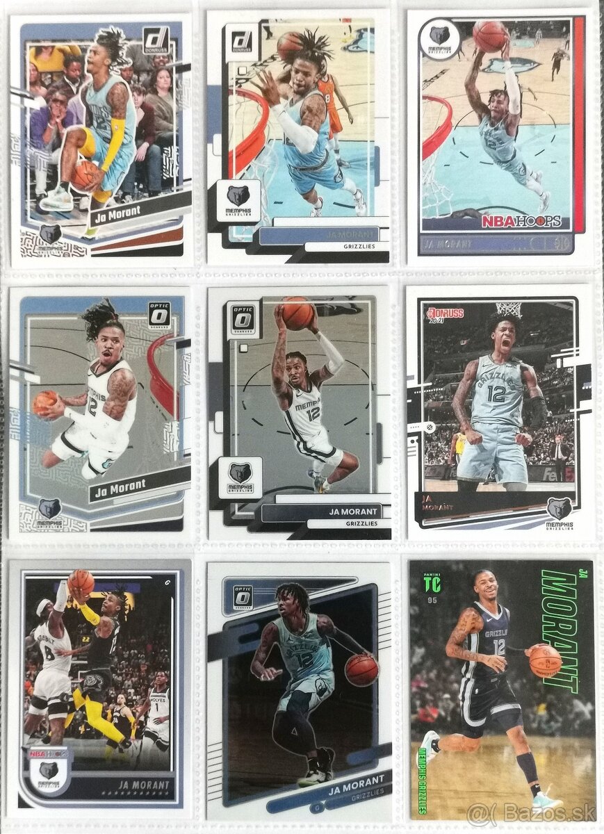 Kartičky NBA - Ja Morant (27 kariet) - 2