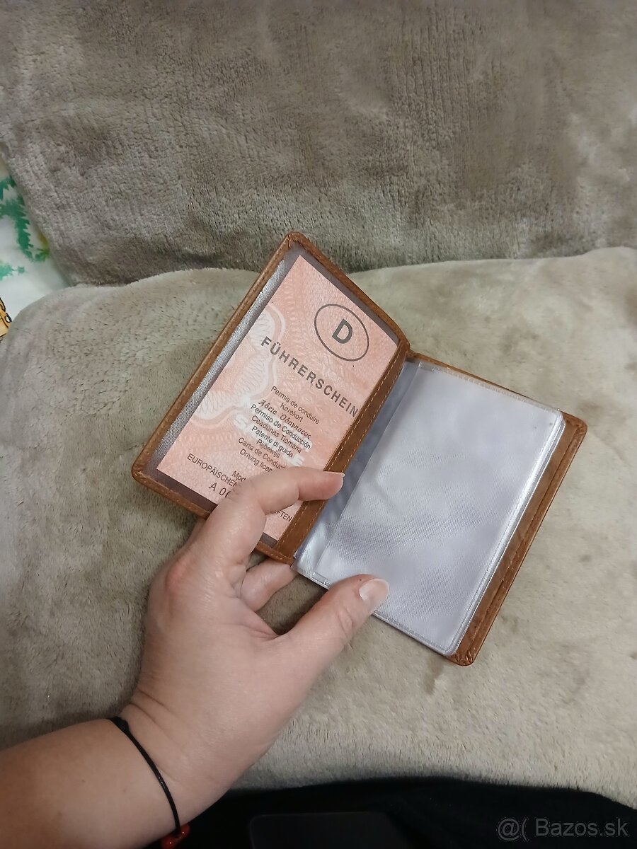 Puzdro na doklady- pravá koža - 2