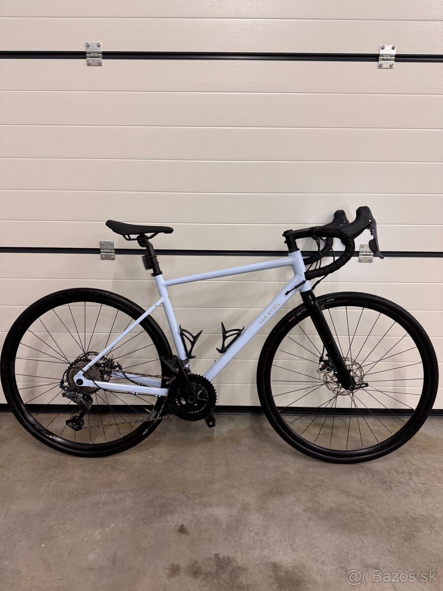 Cestný bicykel EDR AF Microshift Sword 2x10r svetlomodrý - 2