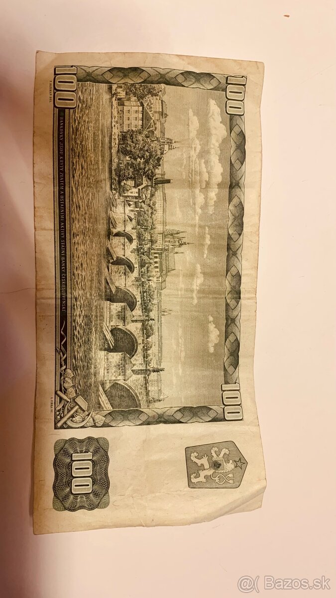 100Kčs s kolkom Slovenska 100 - 2