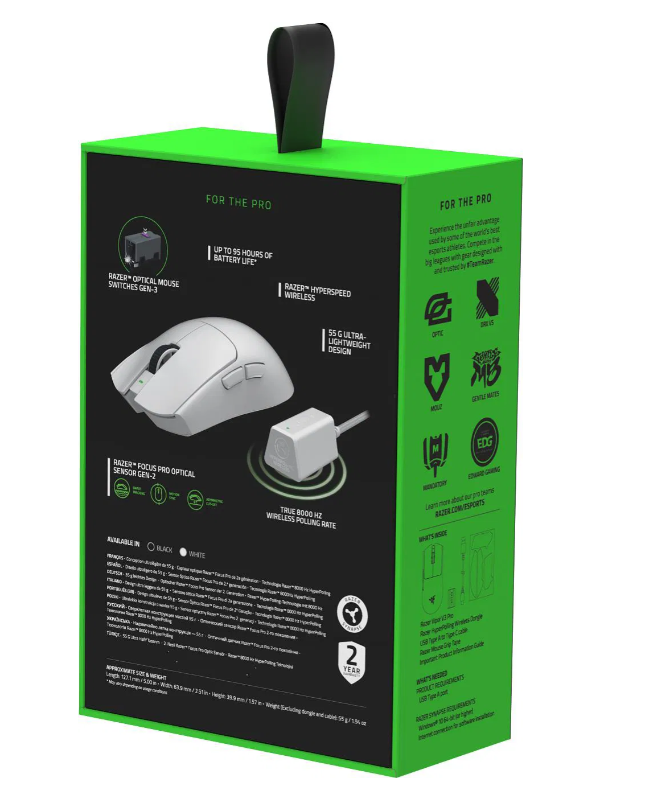 Bezdrôtová herná myš Razer Viper V3 Pro White Edition - 2