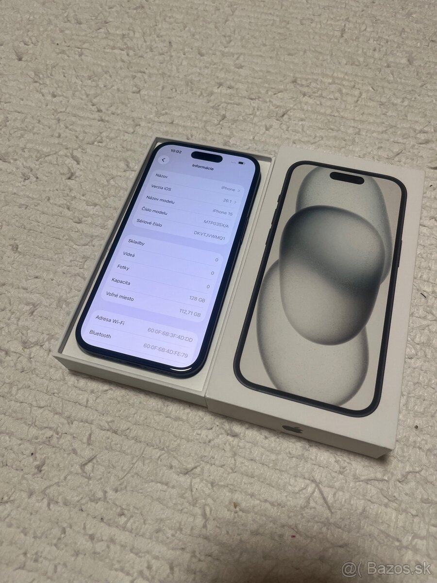 iPhone 15 128GB - ako nový, záruka - 2